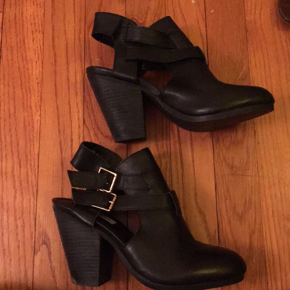 Black Bootie Heel
